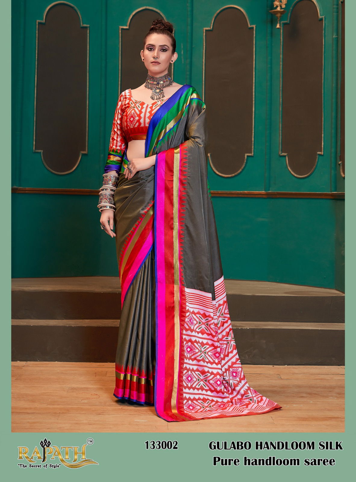 Gulabo Rajpath 133001-133008 Printed Sarees Catalog